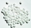 100 4mm Faceted Opaque White Firepolish Beads